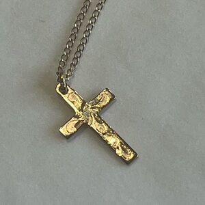 Gold Cross Pendant Necklace
